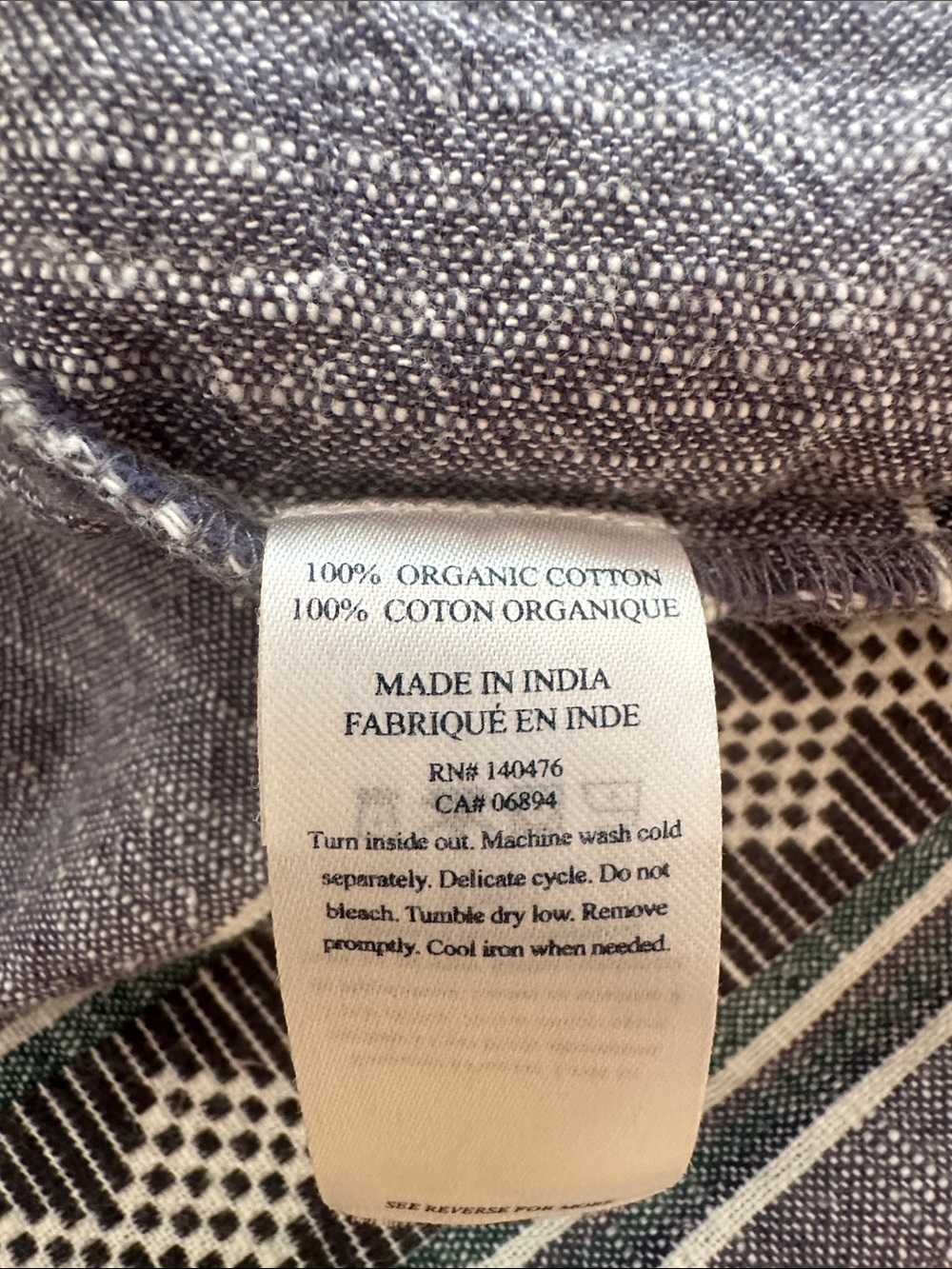 Faherty Blue Organic Cotton Embroidered Square-Neck Summer Dress - Picture 7 of 14